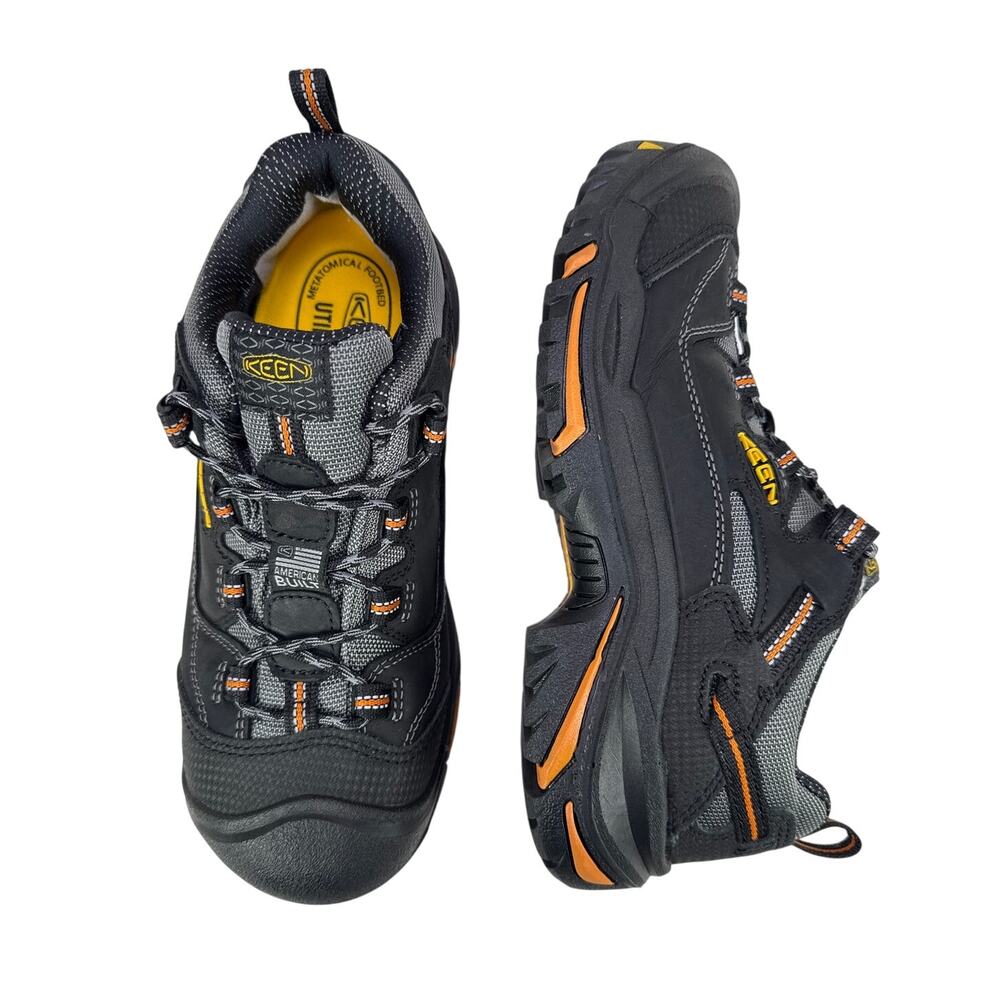 KEEN Utility Braddock Low Work Shoes‎ Mens 8 EE Steel Toe Nubuck Leather